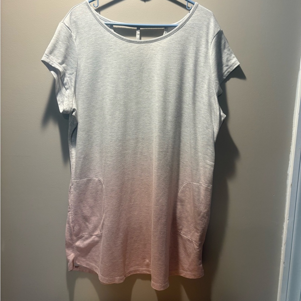 Ideology Light Gray T-Shirt Dress